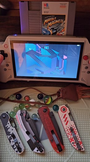 Marble Madness NES 1985 on the Gamerz Tek 8 Bit Boy Retro Gaming Handheld 🕹🎮