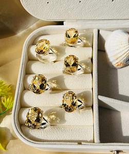 Natural Citrine Ring, Healing Citrine Ring, 925 Silver Citrine Ring, Citrine Oval Rings, Anniversary Rings, Gift for Her, Engagement Rings - Etsy