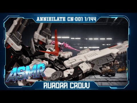 Aurora Crow Annihilate CN-001 1/144 Model Kit | ASMR | Quick build | 4K