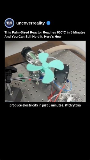 This Palm-Sized Reactor Technology Reaches 600°C in 5 Minutes & You Can Still Hold It #tech #shorts