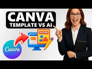 CANVA TUTORIAL Free HIRING POSTER Template vs AI