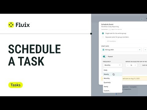 How to Schedule Tasks for Teams in Fluix