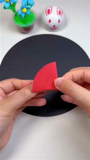 Teaching you to make cute umbrellas from cardstock #diy #craft #funny