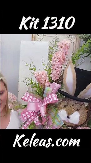 Easter Bunny Floral Wreath Kit Tutorial | Spring Wreath Step-by-Step