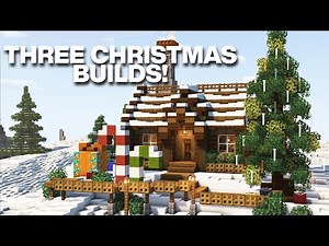 Three Minecraft Christmas Builds! | Minecraft Tips and Tricks