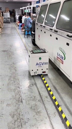 Robots Moving Factory Materials! AGV in Electronics Manufacturing 🤖