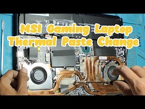 MSI Gaming Laptop Service And Thermal Paste Change #laptop #msi #gaming