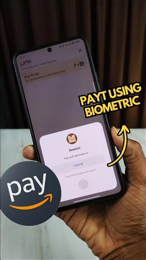 Amazon Pay Biometric UPI Payment #techshorts Enable Biometric payment on UPI