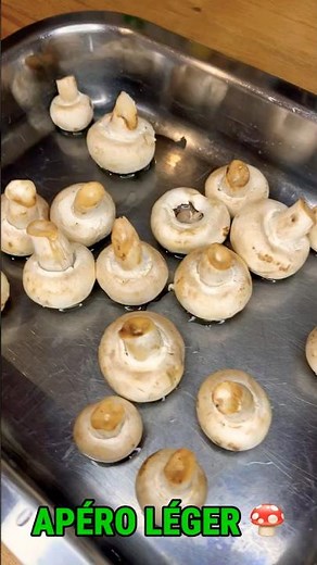 Champignons farcis au fromage frais #recette #shorts