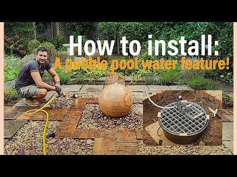 How to install a pebble pool water feature