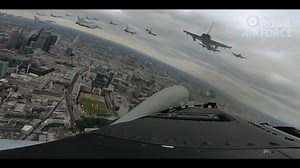 32K views · 710 reactions | An amazing view from the cockpit of one of the RAF Typhoons from Royal Air Force Coningsby over The Mall and #BuckinghamPalace from the #RAF100 flypast. | The British Falkland Islands & British Military | Facebook