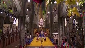 Westminster Abbey is ready for the Coronation of King Charles III and Queen Camilla. | The Royal Family