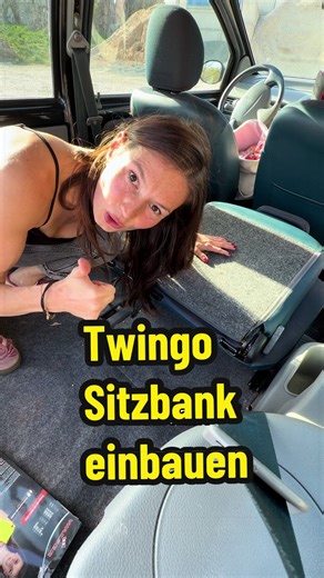 Twingo Sitzbank einbauen – Teil 4: Neue Sitzbank montieren