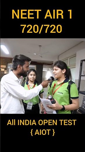 Mil Gya NEET AIR 1 | 720/720 | NEET 2025 #NEET #mocktest #Allen #kota