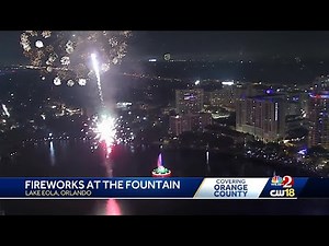 Create New Content Thousands enjoy Lake Eola fireworks celebration at the fountain