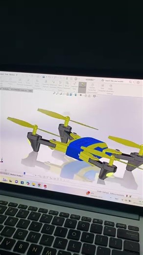 Drone Quadcoper Project 1 #solidworks #design #drone #engineering #inventor #viral #3d