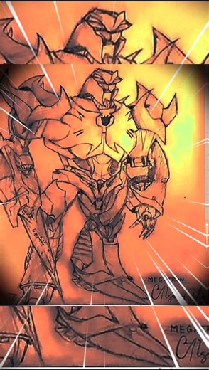 Megatron drawing #shorts #art #megatron #transformers
