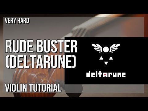 How to play Rude Buster (Deltarune) by Toby Fox on Violin (Tutorial)