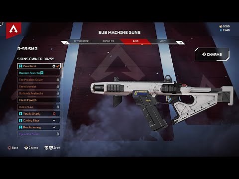 Apex Legends R99 Zero Point Legendary Skin Showcase