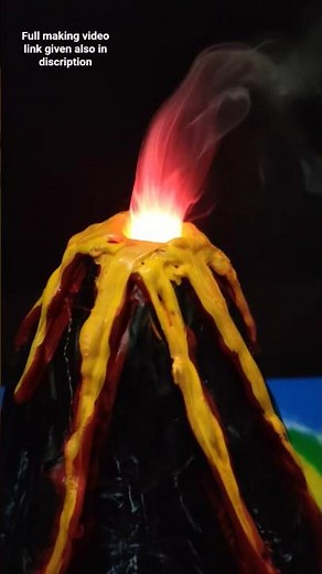 How To Make Volcano Model|| Volcano Working Model #sciencproject #science #eazytronic #volcano #diy