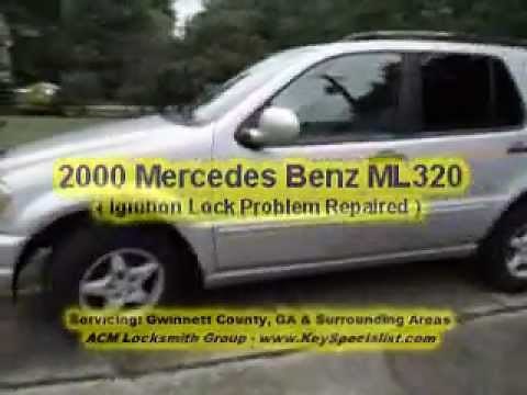Atlanta GA: 2000 Mercedes ML320 - Ignition Lock Problem!