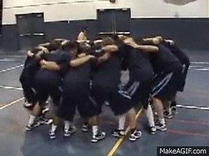 team huddle on Make a GIF