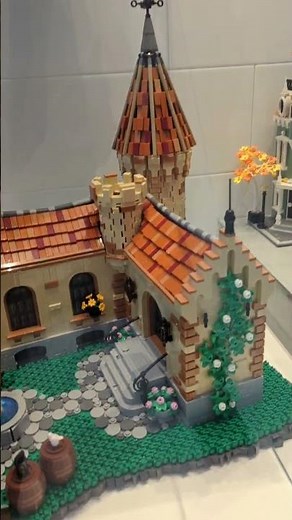 Lovely LEGO Custom Train and Houses by Léon Pijnenburg at LEGO House #shorts