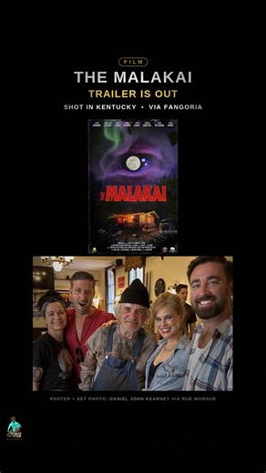 👁️ Kentucky-made creature feature alert: the first trailer for THE MALAKAI is out, and it premiered as a FANGORIA exclusive. Writer/director Daniel John Kearney shot it in Kentucky and based the monster on a recurring nightmare he's had for 30 years. Terry Kiser (Friday the 13th Part VII) and Catherine Mary Stewart (Night of the Comet) reunite 37 years after Weekend at Bernie's, with practical creature and makeup FX by Kevon Ward. Completion is targeted for April 2027. (Via FANGORIA and Rue Mor
