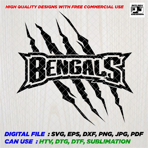 Bengals Svg, Bengals Sport Team Logo SVG, PNG, Dxf, Pdf, JPG, File | Baseball, Basketball, Football, Soccer Design, Cricut Instant Download - Etsy
