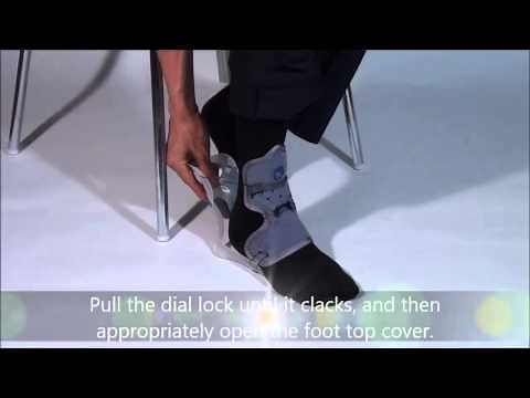 Ankle Foot Orthosis (AFO) for foot drop, How to wear?