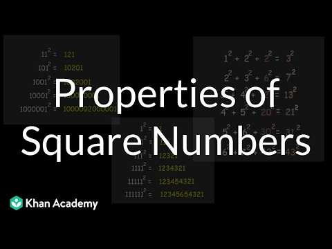 Properties of Square Numbers| Square Roots and Cube Roots | TG Grade 8 | Math | Khan Academy