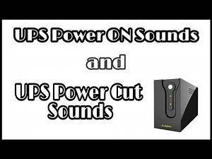 UPS Power on Sounds and UPS Power Cut sounds @AUDIO TESTS library