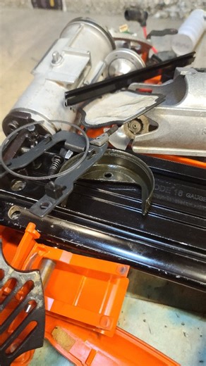 8.7K views · 1.1K reactions | Dirty Paslode gun nailer in desperate need of a good clean. Old and dust has built up so much inside that it can no longer work. Stripped, cleaned, oiled, rebuilt and its firing like a new nailer again. #nailer #tools #clean #dirty #washed #asmr #powertools #paslode #toolrepair | Deandohertygreaser | Facebook