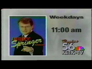 Jerry Springer TV Show 1995 Commercial