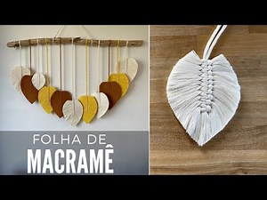 Como fazer folhas de macramê | TUTORIAL PASSO A PASSO