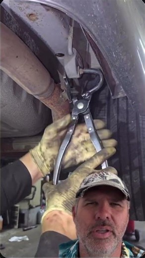 Exhaust Hanger Removal Tool? #mechanic #tools #trucks