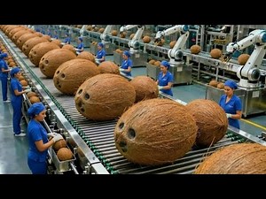 Inside a Modern Coconut Processing Factory – From Raw to Finished (Full Process)