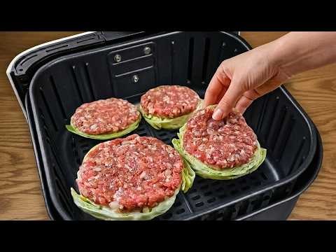 Millions of people don't know this Air Fryer Recipe! Just cabbage and minced meat! You'll be amazeda