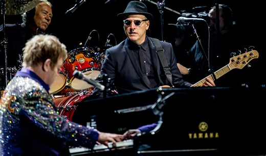 “I was falling out of love with music. Playing with Elton John woke me from my slumber. I got blisters every night because it was fun again!” Matt Bissonette’s “dumb-guy” approach to bass has taken him round the world with pop and rock royalty