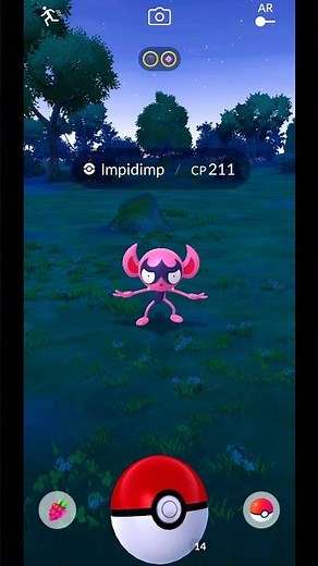 Rare Impidimp CP 211 Catch! Wild Spawn | Pokemon GO Gameplay