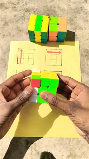 3 by 3 cube solve in new trick🤩 #shortvideos #viral #puzzle #toy#rubikscube