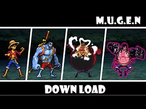 Luffy all transform: Gear Second, Gear 4, Tank Man, Gear 5, Snake Man, Pound Man