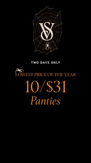 2.1M views | So good, it’s scary. Enjoy 10/$31 Panties—two days only. | Victoria's Secret | Facebook