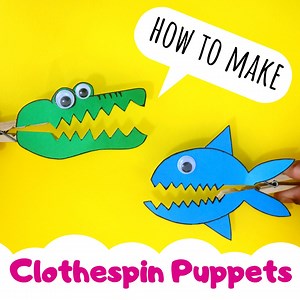 11 reactions · 11 shares | DIY Clothespin Puppets | Paper Shark &...