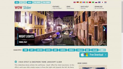 JavaScript Slider Example Code