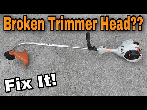 Stihl Trimmer Head Broke Off? Fix It! (Curved Shaft)