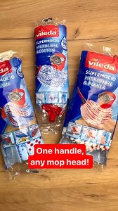 Did you know that EVERY mop head in our SuperMocio range fits the same handle!? ✨ 🤯 Well, now you do. By choosing Vileda you can refresh your mopping game, WITHOUT having to buy a whole new mop and bucket set. 🤩 It doesn't get better than this. 🤯 Shop Vileda replacement mop heads NOW! | Vileda UK