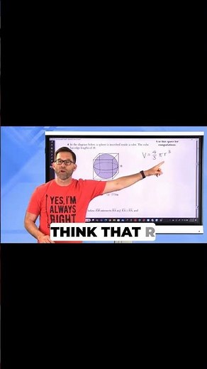 How to Find the Volume of a Sphere Inscribed in a Cube | Geometry Regents 2025
