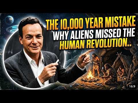 "Feynman Explains: Why Aliens Missed the Human Revolution | The 10,000 Year Mistake”