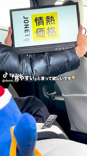 情熱価格の伸縮アーム付き車載モニター